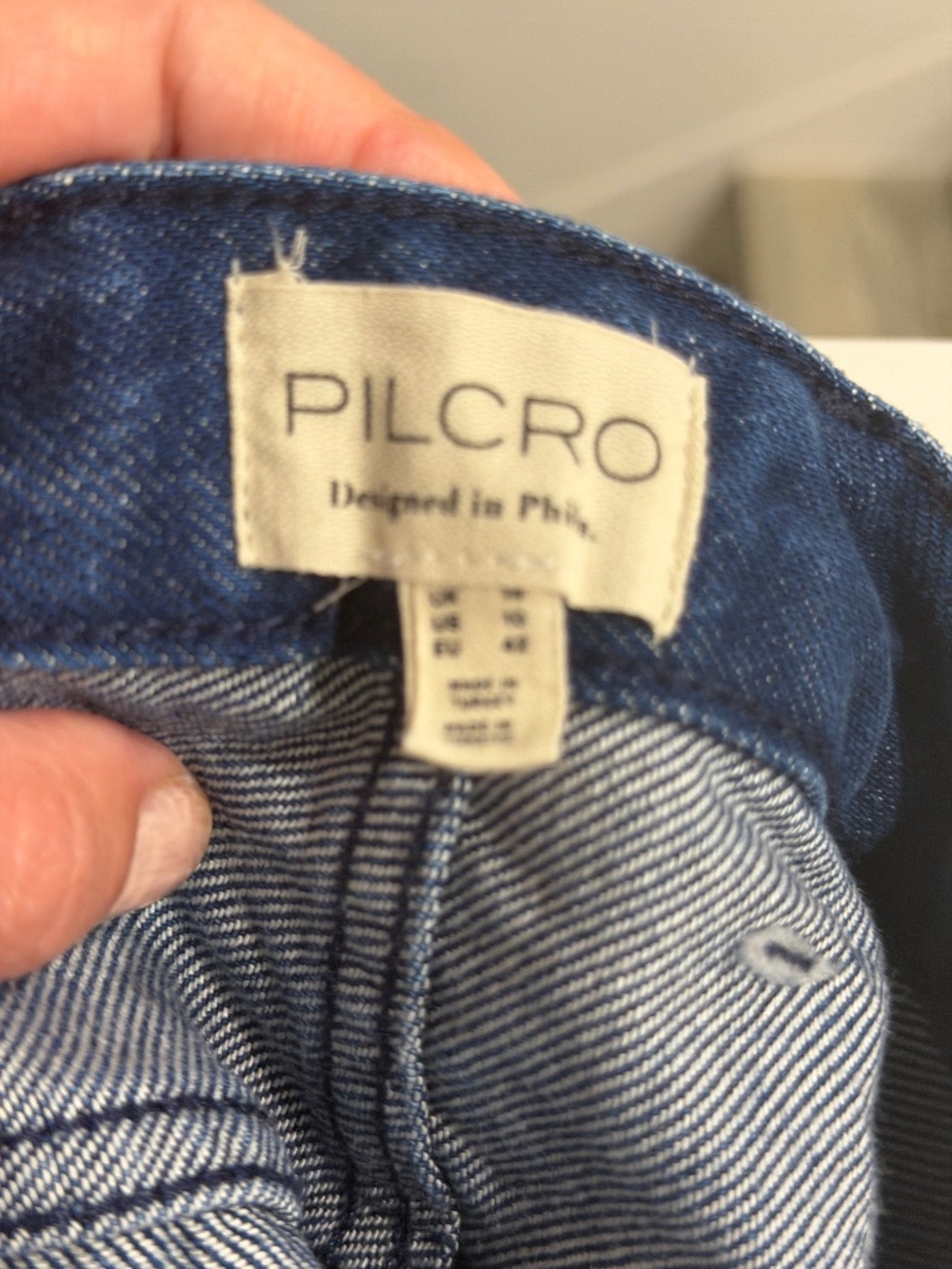 Anthropologie Pilcro Long Jean Skirt with Split Size 10 - Picture 4 of 4